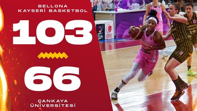 BELLONA KAYSERİ, SEZONU GALİBİYETLE TAMAMLADI