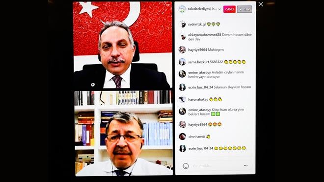 BAŞKAN YALÇIN HAYATİ İNANÇ İLE ONLİNE SOHBET ETTİ