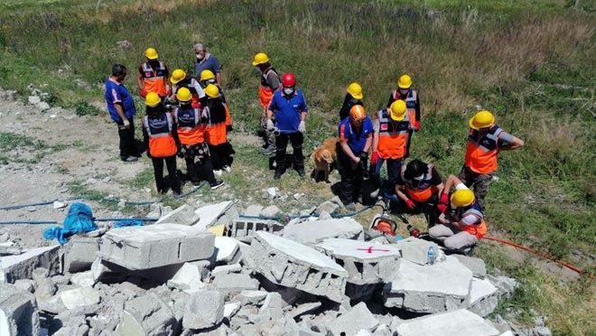 AFAD KAYSERİ GENÇ GÖNÜLLÜLERİ AFETLERE HAZIRLIYOR