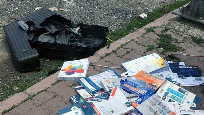 FÜNYE İLE PATLATILAN VALİZDEN ‘KİTAP’ ÇIKTI