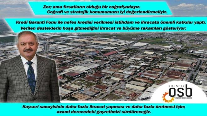 OSB BAŞKANI NURSAÇAN: “FIRSATLARIN BOL OLDUĞU BİR COĞRAFYADAYIZ”