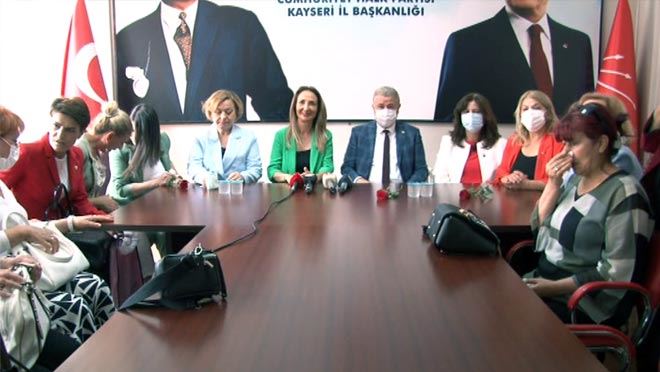 CHP KADIN KOLLARI BAŞKANI AYLİN NAZLIAKA KAYSERİ’DE