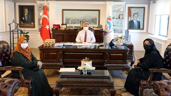 BAŞKAN PALANCIOĞLU İHH KADIN KOLLARI ÜYELERİNİ AĞIRLADI