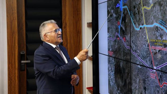 KAYSERİ 48 KİLOMETRELİK TRAMVAY AĞINA KAVUŞACAK