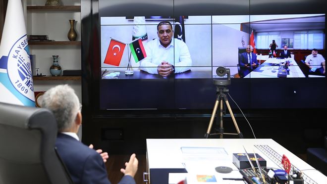 İKİ KARDEŞ ŞEHRİN BAŞKANLARI, VİDEO KONFERANS İLE BULUŞTU