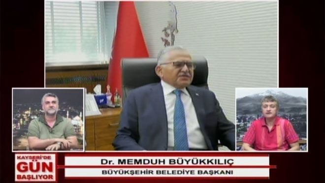 BAŞKAN BÜYÜKKILIÇ KAYTV CANLI YAYININA KATILDI