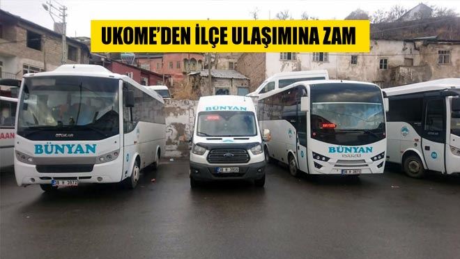 UKOME’DEN İLÇE ULAŞIMINA ZAM