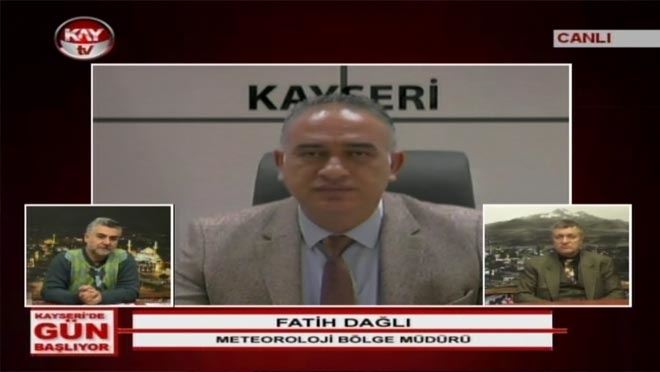 Meteoroloji Bölge Müdürü DAĞLI canlı yayına bağlandı