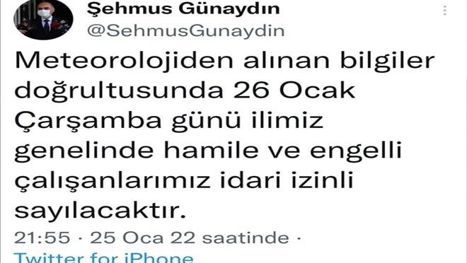 Hamile ve engelli çalışanlar izin yapıyor