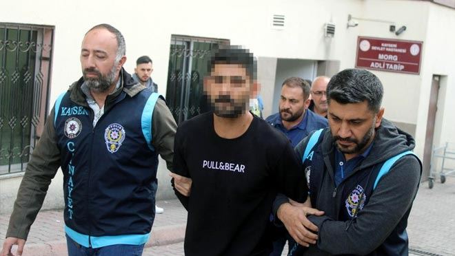 Yakalanan firari cinayet zanlısı adliyede