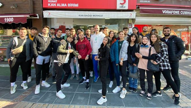 ERÜ Spor Bilimleri’nden ‘1 Kan, 3 Can 1 Fidan” etkinliği