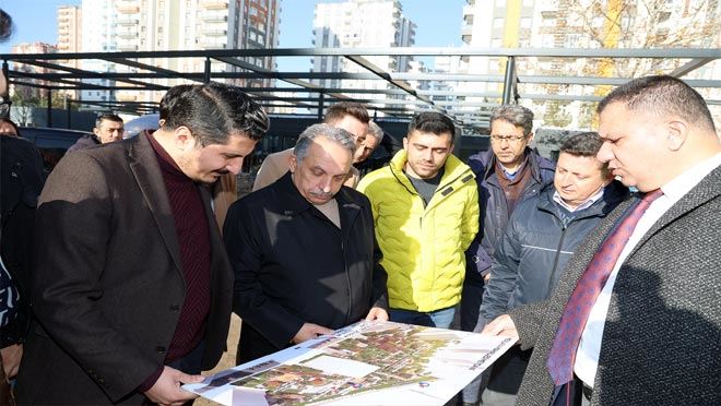 Mevlana Meydanı ağaçlandırılıyor