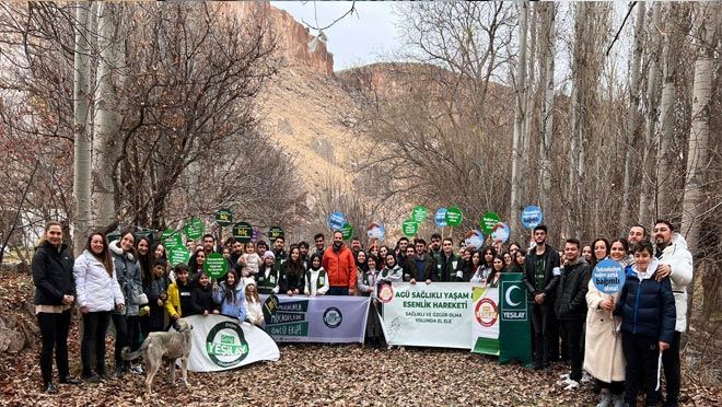  Yeşilay üyesi genç yürekler ‘Soğanlı Vadisi’ni keşfetti
