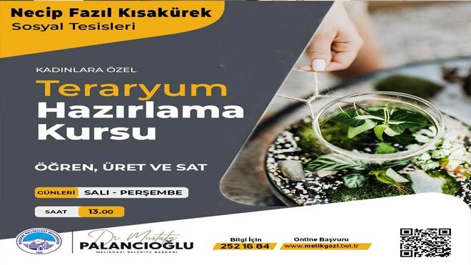   Melmek’te ‘teraryum’ hazırlama kursu 