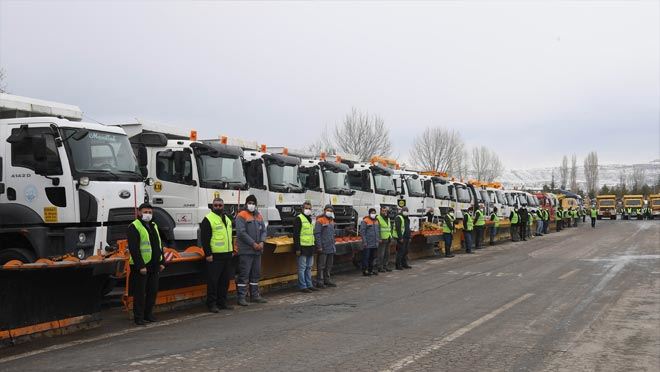  Büyükşehir Belediyesi karla mücadele için hazır