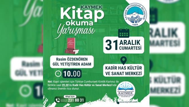 Büyükşehir’den kitap okuma yarışması