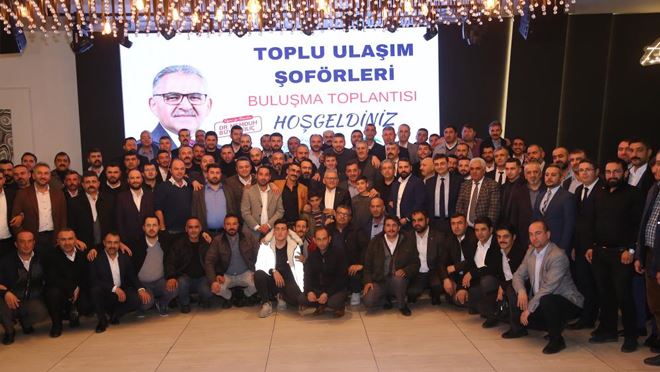 Başkan Büyükkılıç, Dünya Şoförler Günün ‘de  şoförlerle bir araya geldi