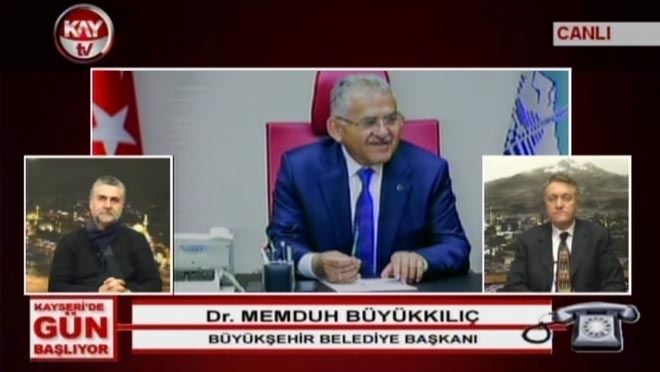Başkan Büyükkılıç Kay Tv’de canlı yayına katıldı