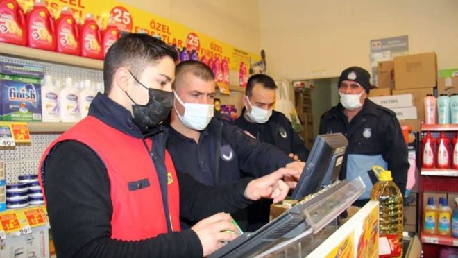 Bünyan Zabıtası’ndan marketlere denetim