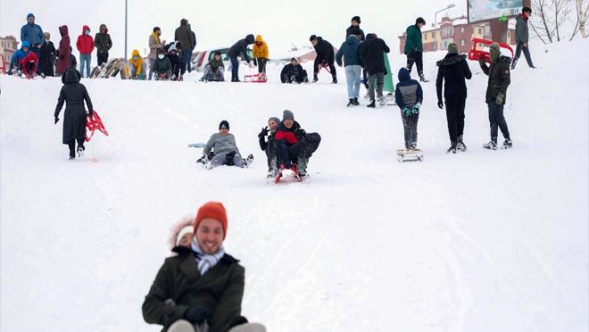 Talas’ta kar keyfi