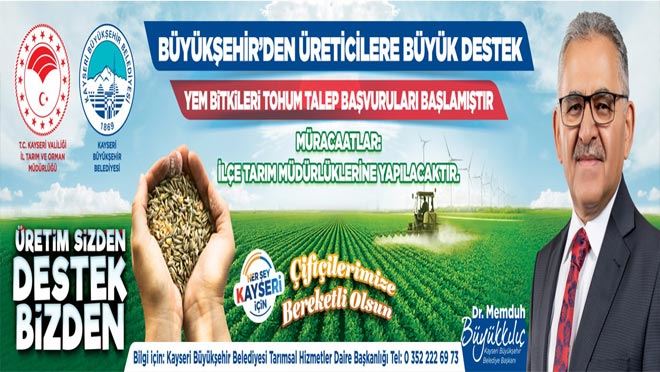 Çitçiye 1000 ton yem bitkisi tohumu