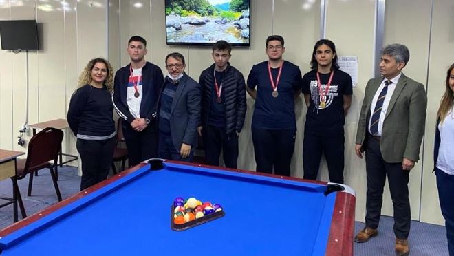 Okul Sporları Bilardo Heyecanı Sona Erdi