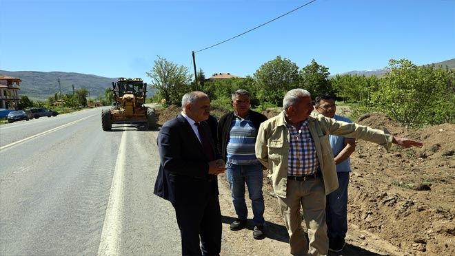 Yahyalı ilçe girişi güzelleşiyor