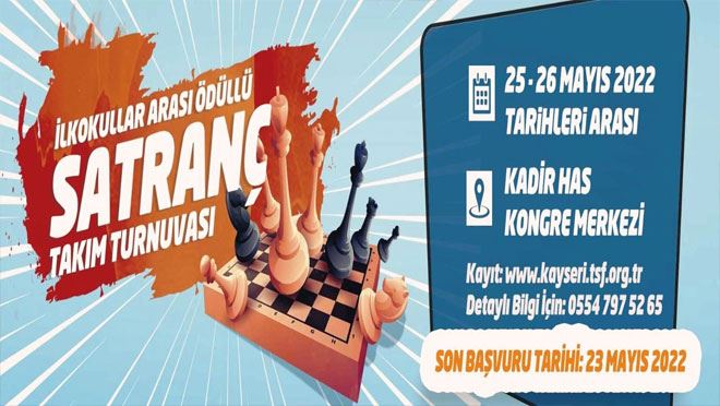 Kocasinan İlkokullar Arası Ödüllü Satranç Takım Turnuvası