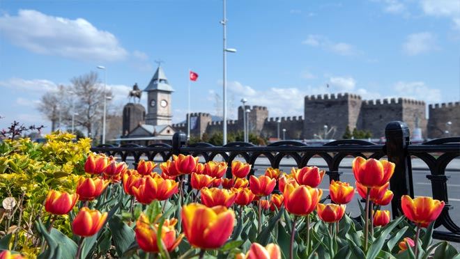 Kayseri çiçek bahçesi’ne dönüşüyor
