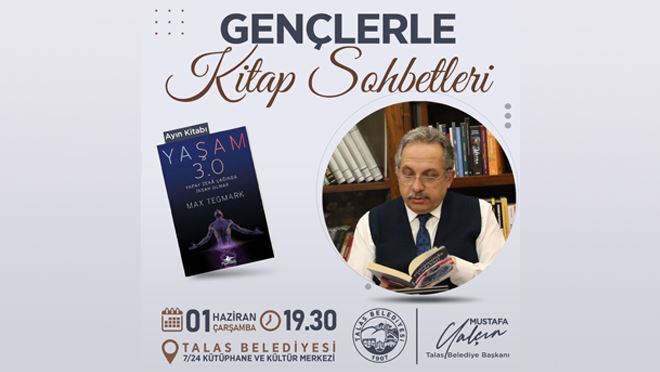 Talas’ta “Gençlerle Kitap Sohbetleri” Çarşamba günü