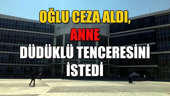 Oğlu ceza aldı, anne düdüklü tenceresini istedi