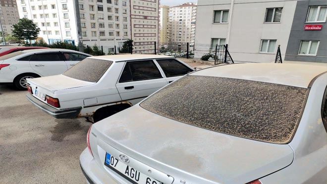 Kayseri tozlu bir sabaha uyandı