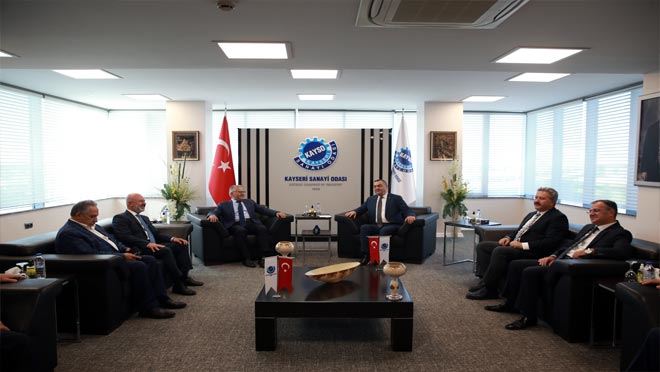 Başkanlardan KAYSO’ya “tebrik” ziyareti