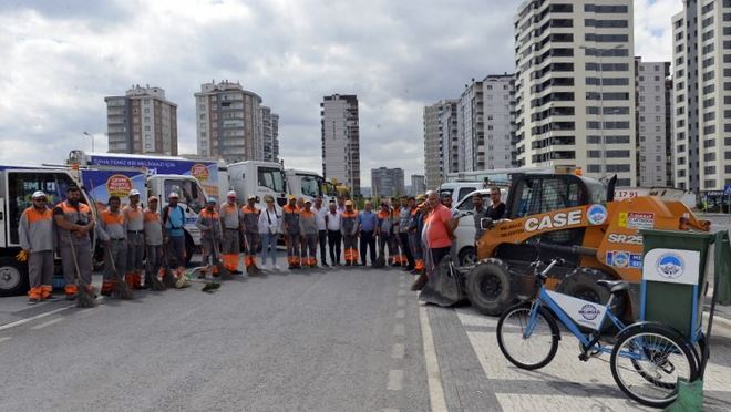 Temizlik seferberliği Alparslan’da devam etti
