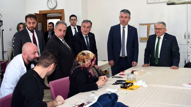 Büyükkılıç ve başkanlardan KAYMEK Göznuru’na ziyaret