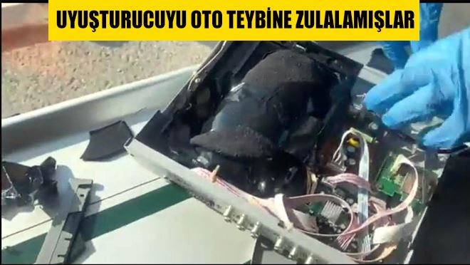Oto teybinde uyuşturucu ticareti