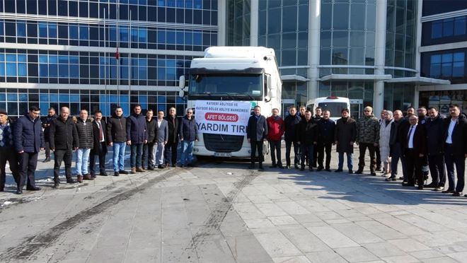 Kayseri Adliyesi’nden depremzedelere yardım eli