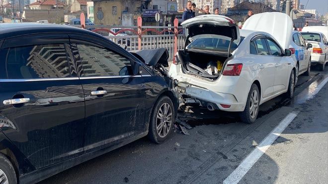Kocasinan Bulvarı’nda zincirleme kaza