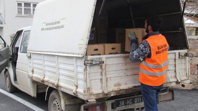   Bünyan Belediyesi ihtiyaç sahiplerini unutmadı