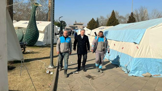 Melikgazi tüm imkanları ile deprem bölgesinde