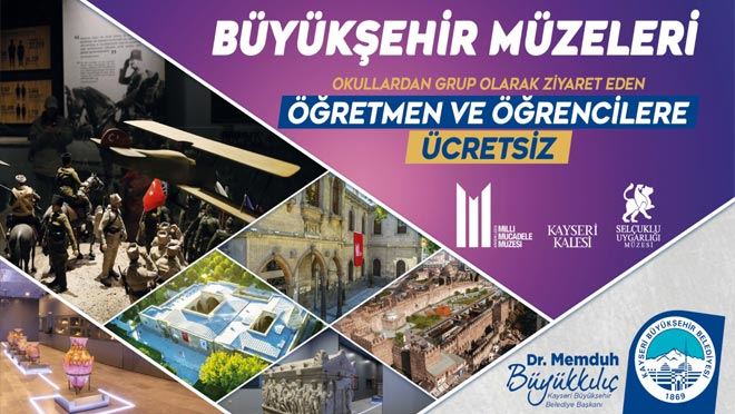  Müzeler öğretmen ve öğrencilere ücretsiz 