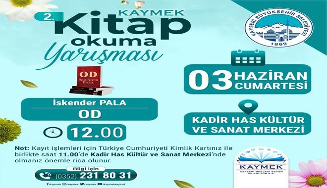 Kitap okuma yarışması 3 Haziran’da 