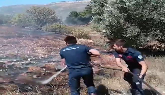   Büyükşehir itfaiyesi canla başla görev yaptı