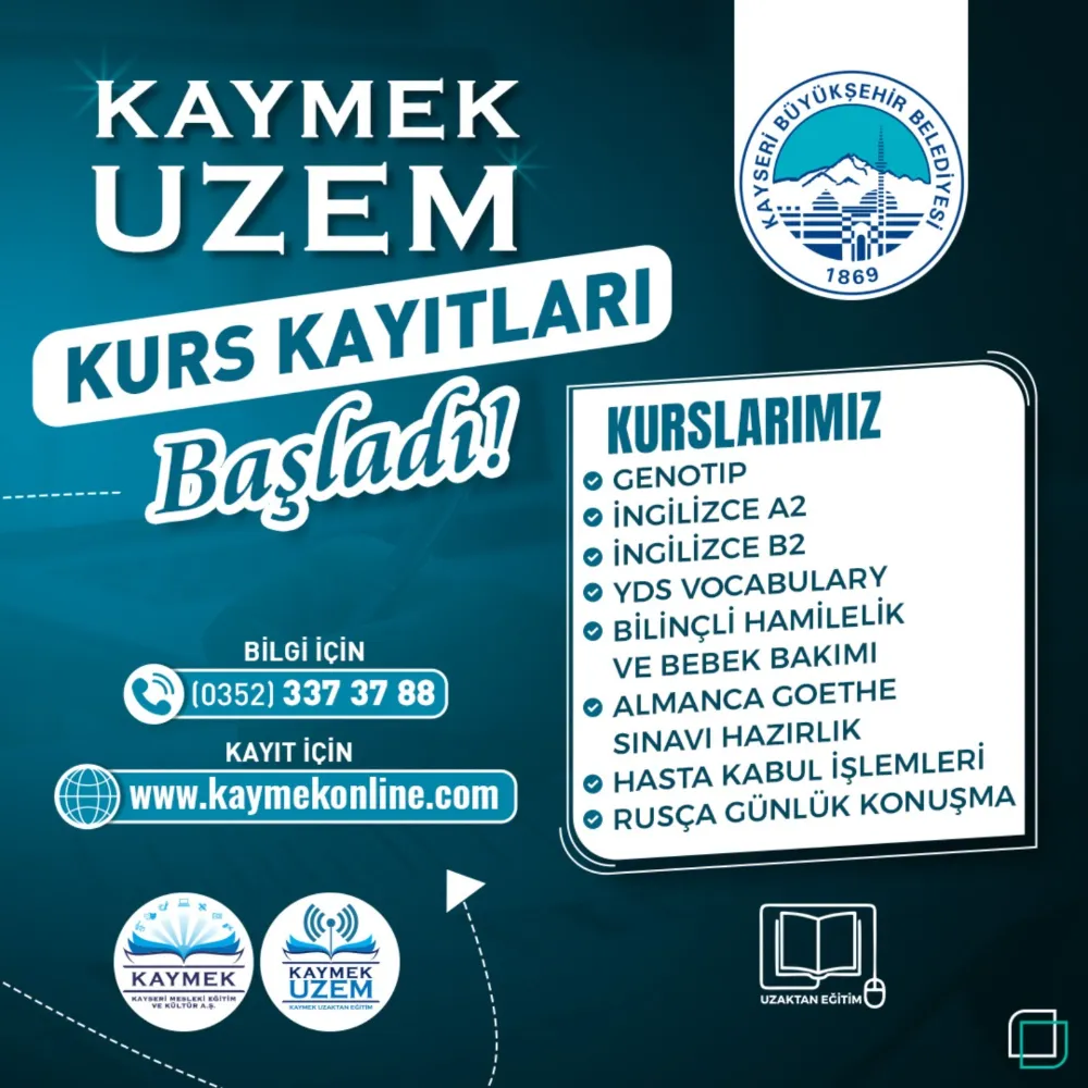 Büyükşehir’in Uzaktan Eğitim Merkezi kurs kayıtları başladı