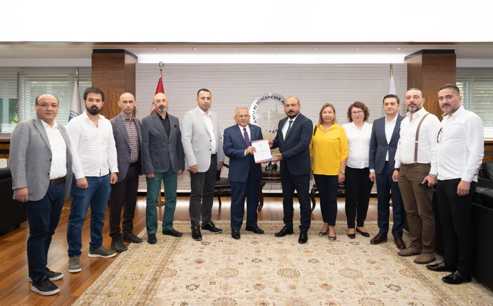 Büyükkılıç’a TMMOB Makine Mühendisleri Odası Kayseri Şubesi’nden ziyaret