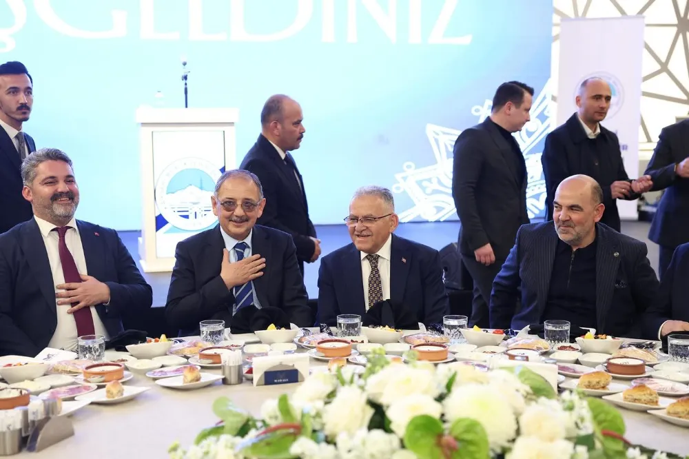 Bakan Özhaseki ve Başkan Büyükkılıç, iş insanlarıyla buluştu