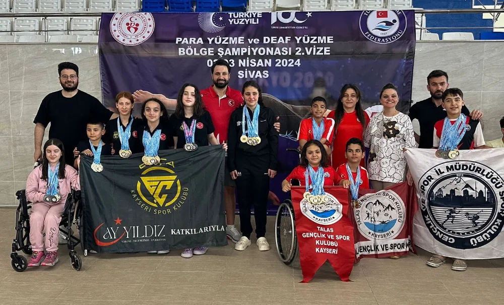 Kayseri kulüpleri şampiyonaya damga vurdu