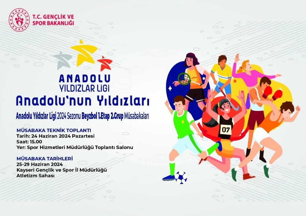 Kayseri’de beyzbol heyecanı yaşanacak