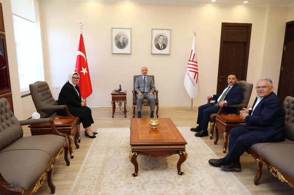 Kayseri heyeti, Başkan Özvar ile bir araya geldi