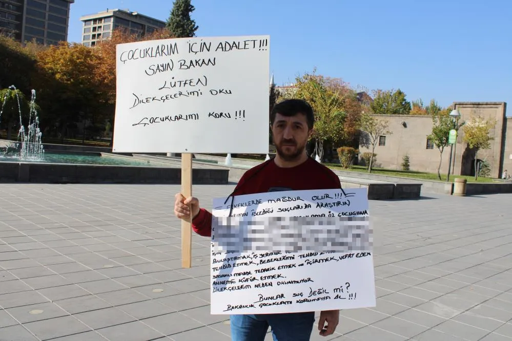 Boşanmak isteyen kişiden tek kişilik eylem